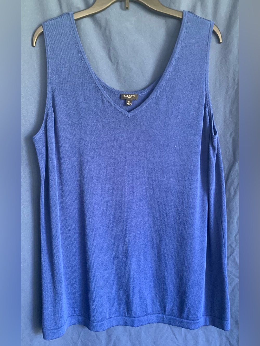 Talbots Royal Blue size 1X V-Neck Tank Top
